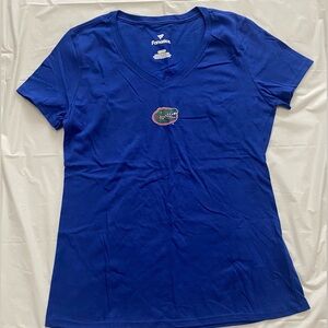 Fanatics NWOT Women’s Size Small Florida Gators V-Neck Blue Shirt